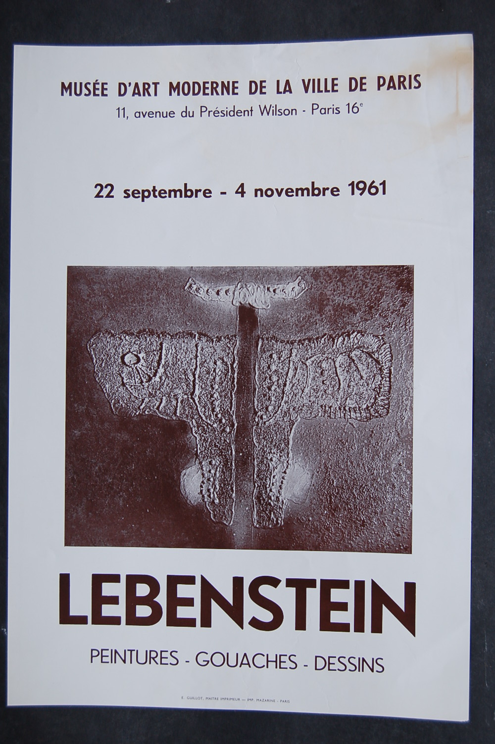 Affiche LEBENSTEIN ( 1930-1999)