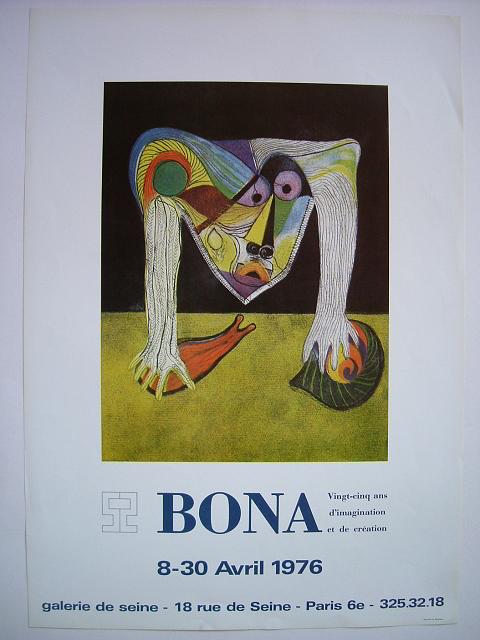 AFFICHE MANDIARGUES DE BONA 1926-2000