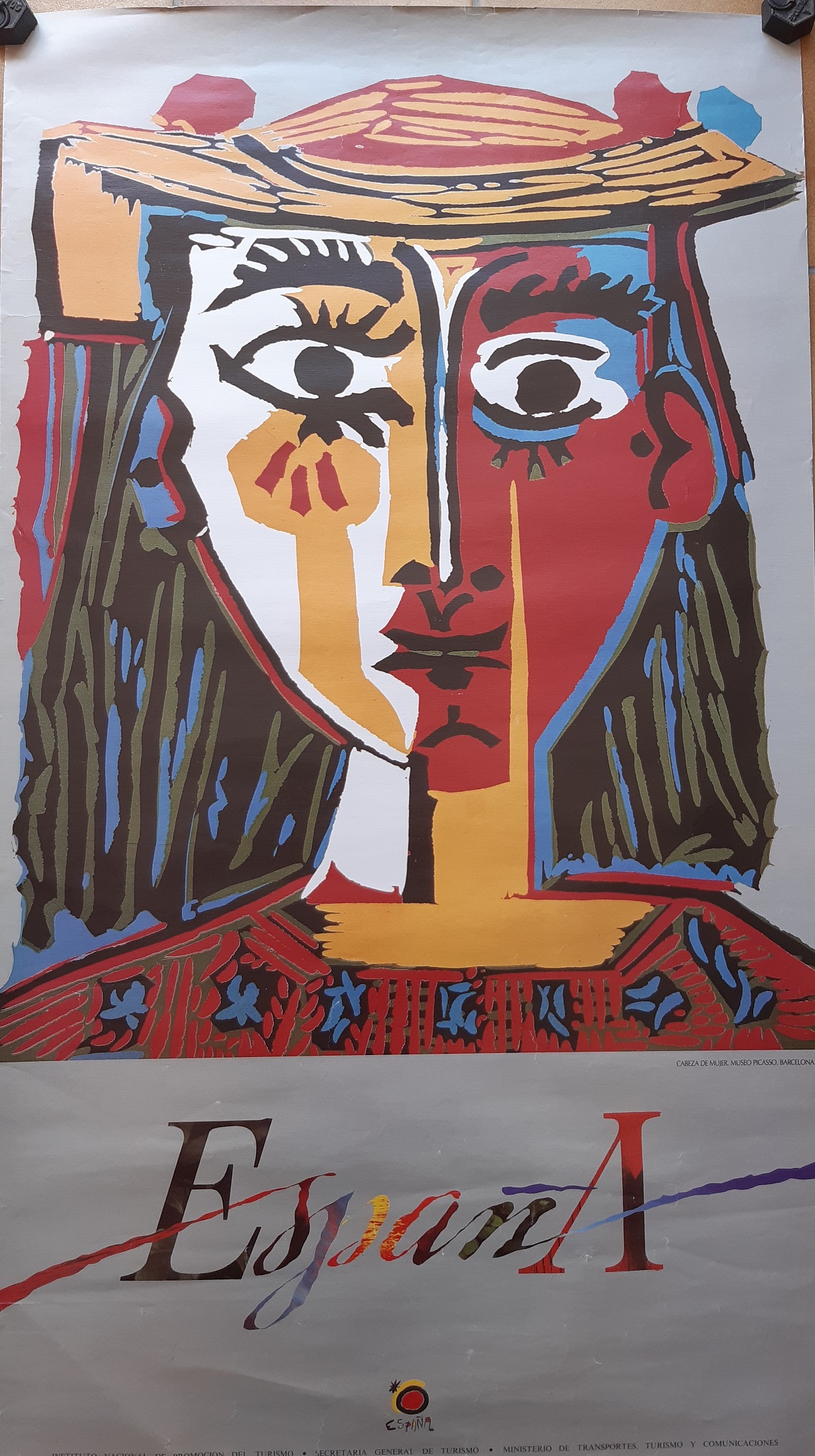 Affiche PICASSO 1985 Cabeza de Mujer