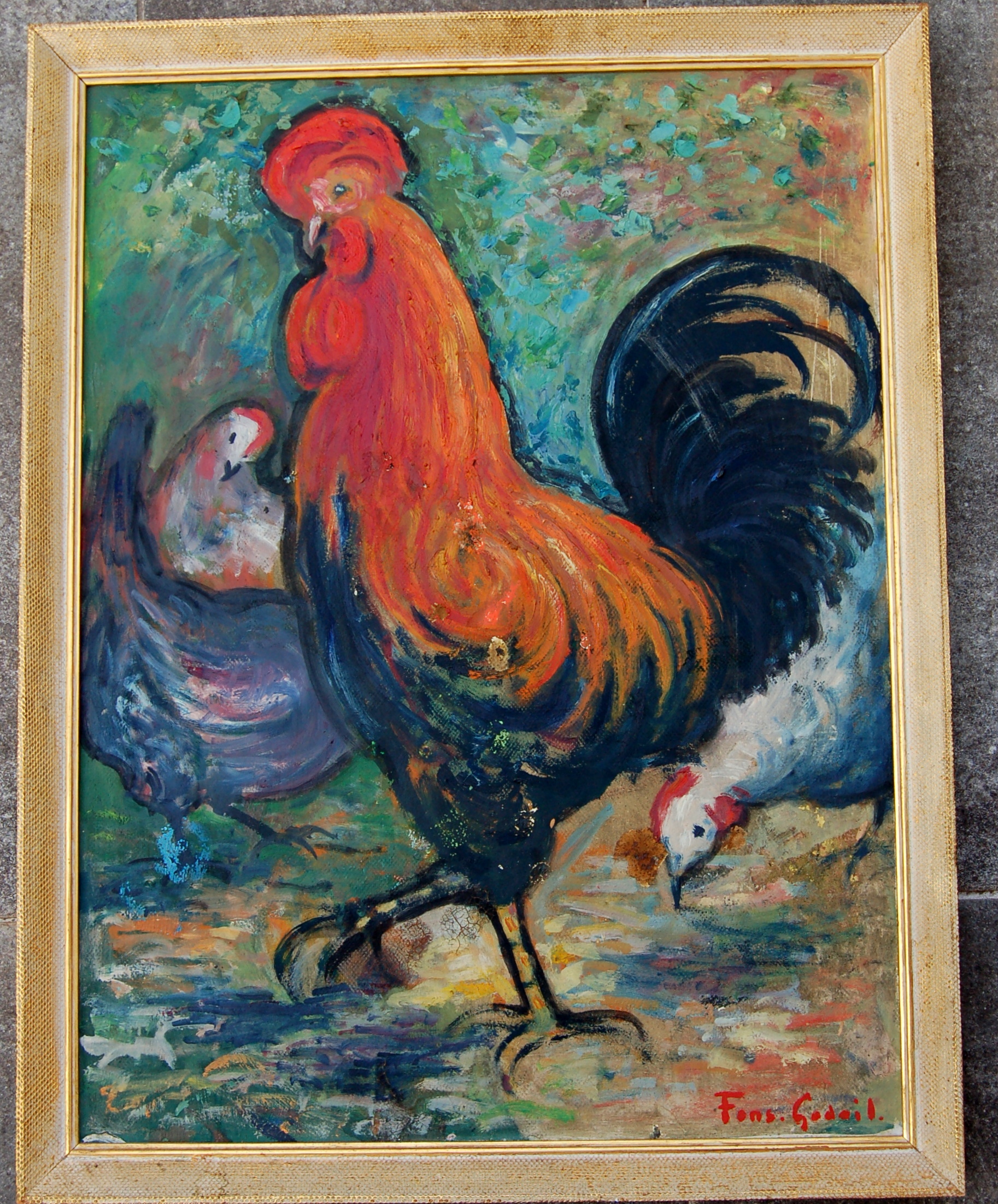 FONS GODAIL (1910-1976) le coq 