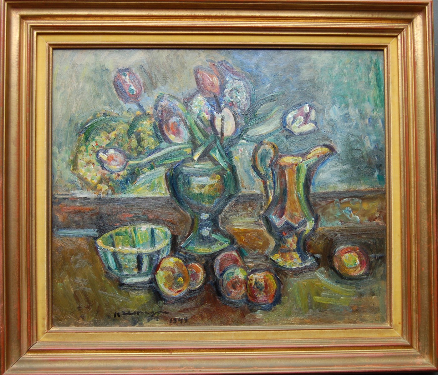 PINCHUS KREMEGNE ( 1890-1981) Nature morte Céret Vallespir 