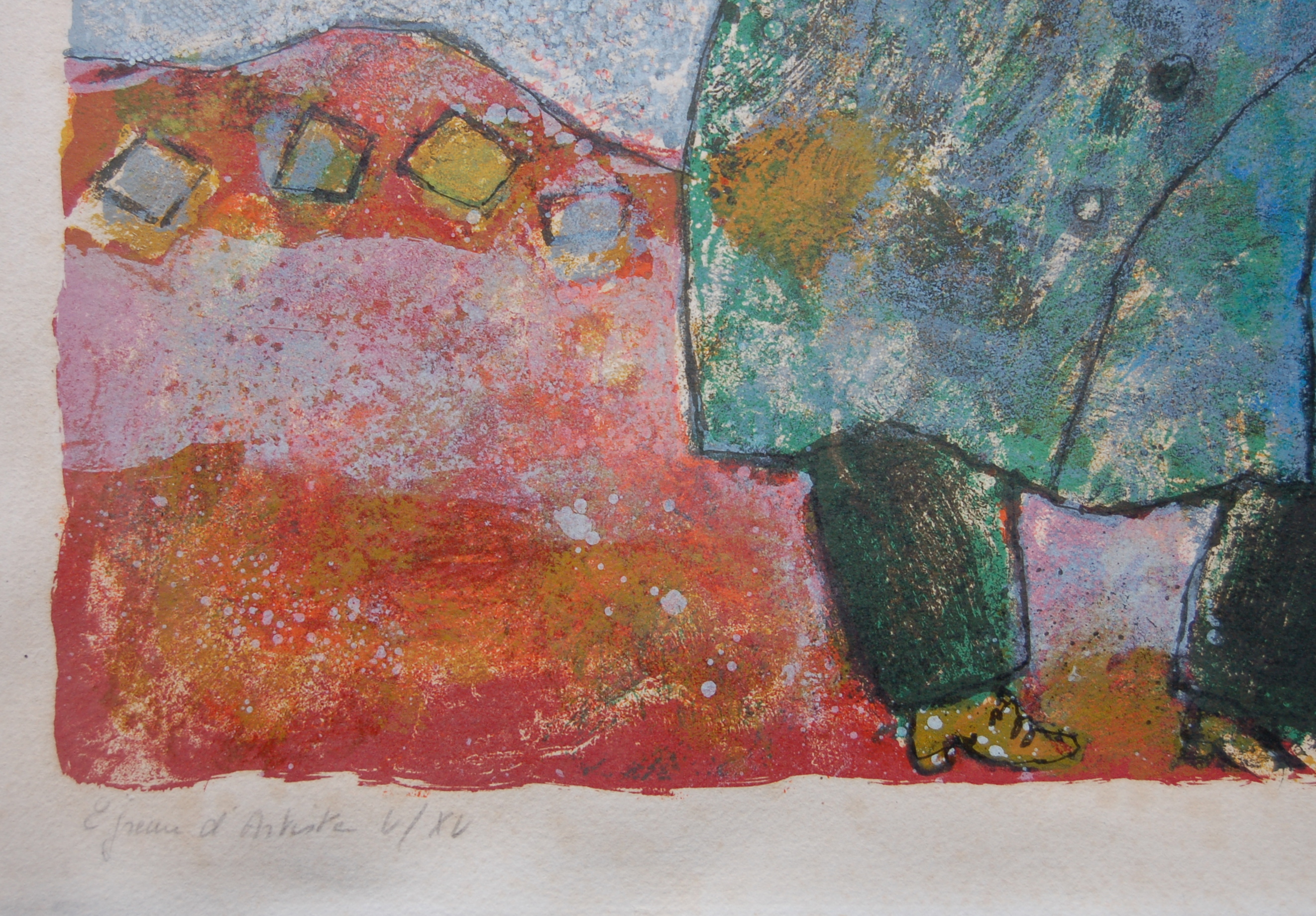 Theo TOBIASSE (1927-2012) Festin pour un bateau venu du fond des temps
