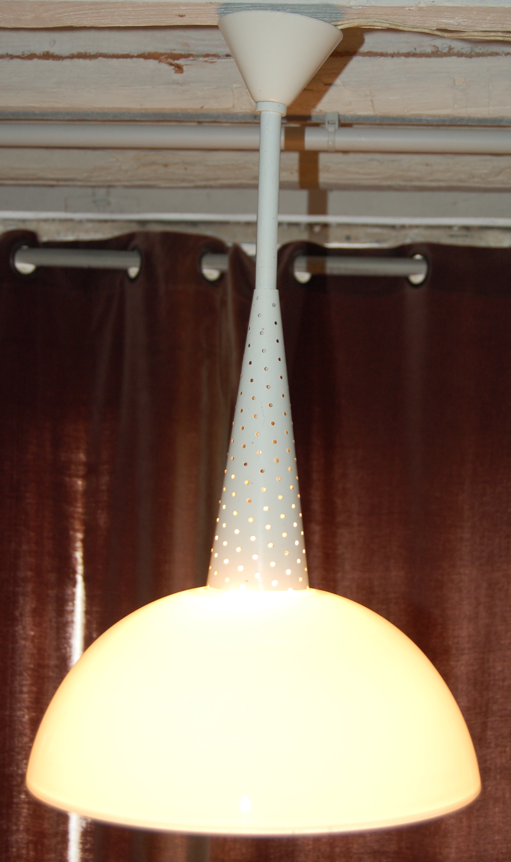 Suspension luminaire Mathieu Mategot année 60