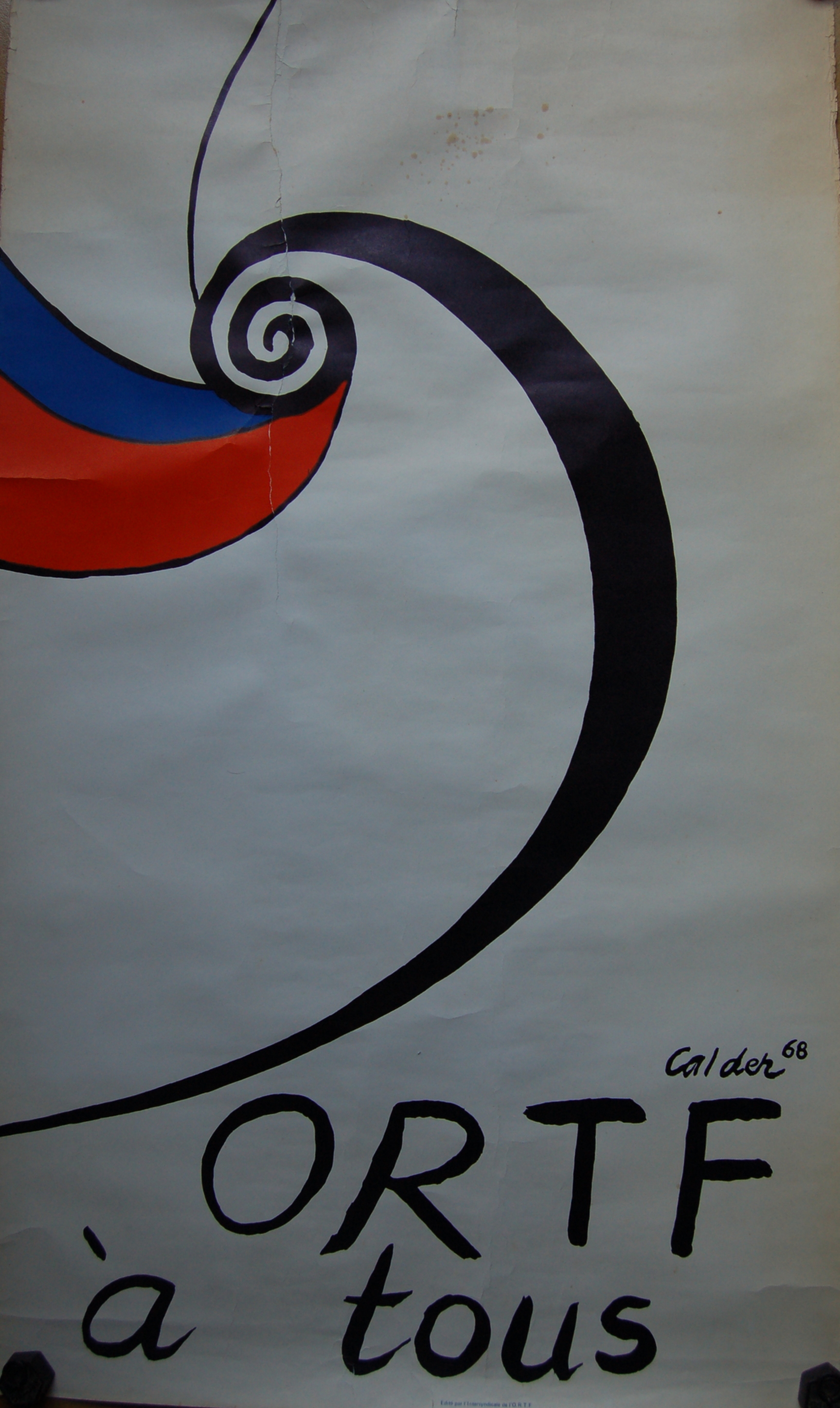Calder mai 68 ORTF à Tous Lithographie