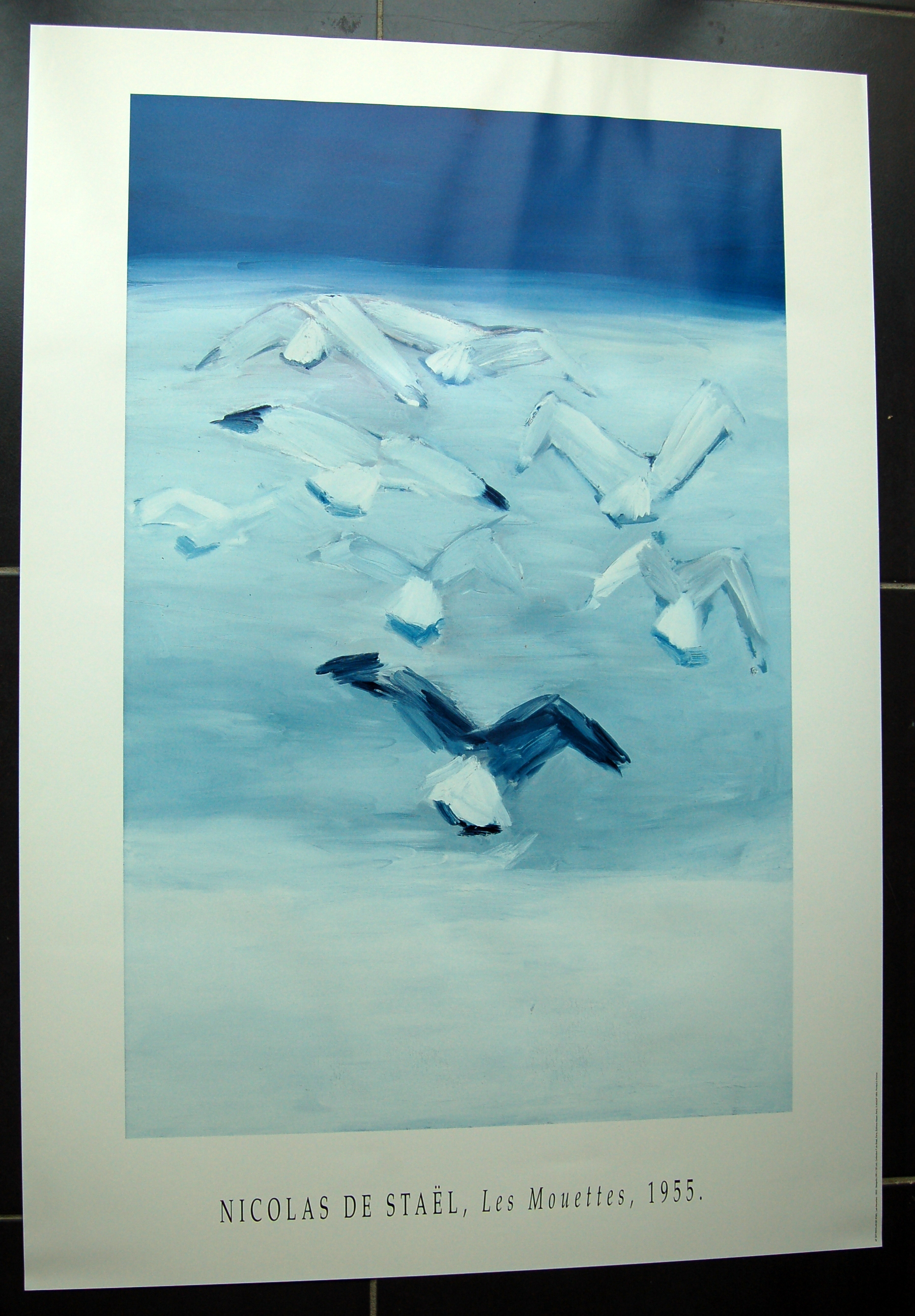 Nicolas DE STAEL les Mouettes 1955 affiche