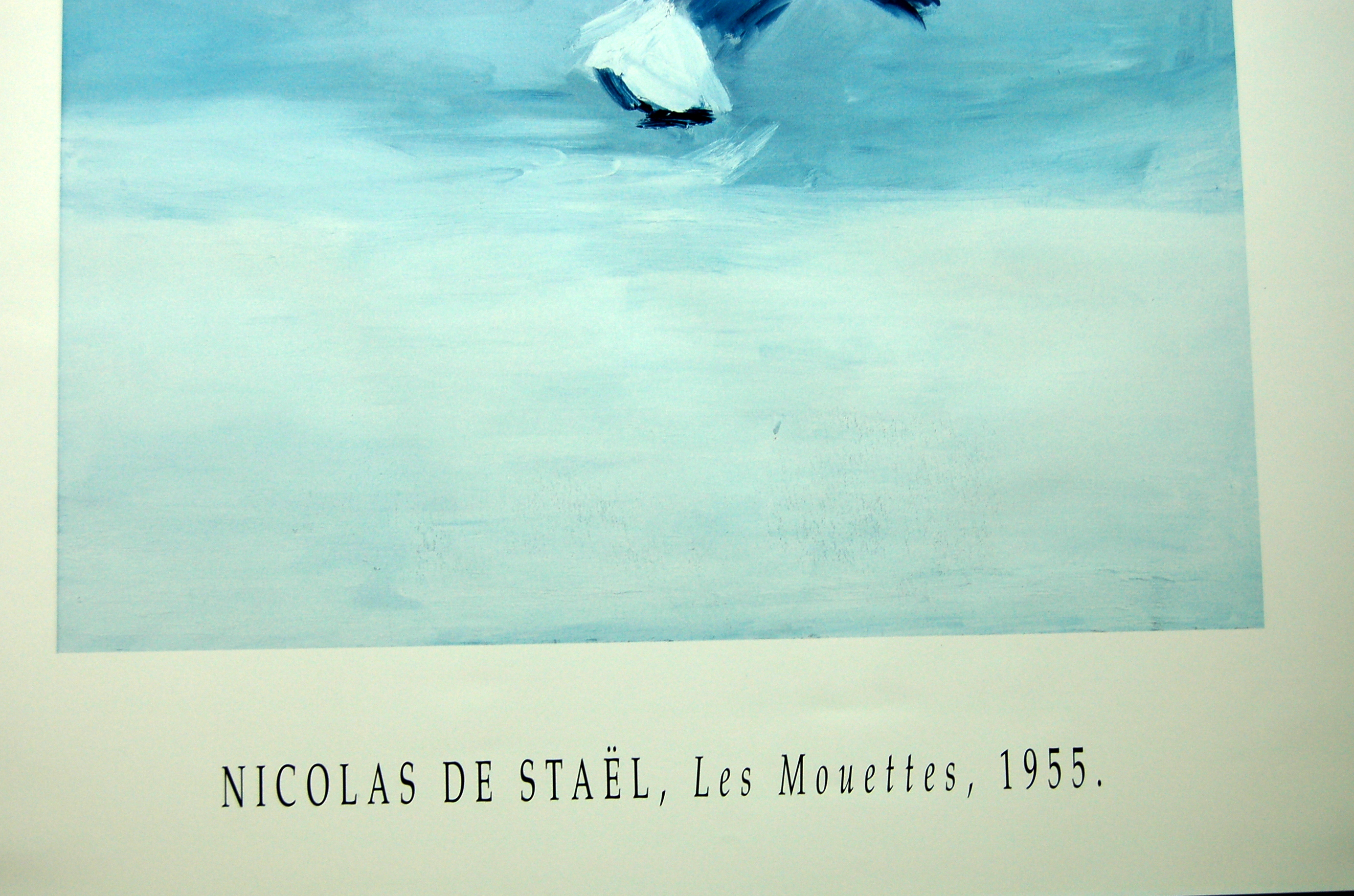 Nicolas DE STAEL les Mouettes 1955 affiche