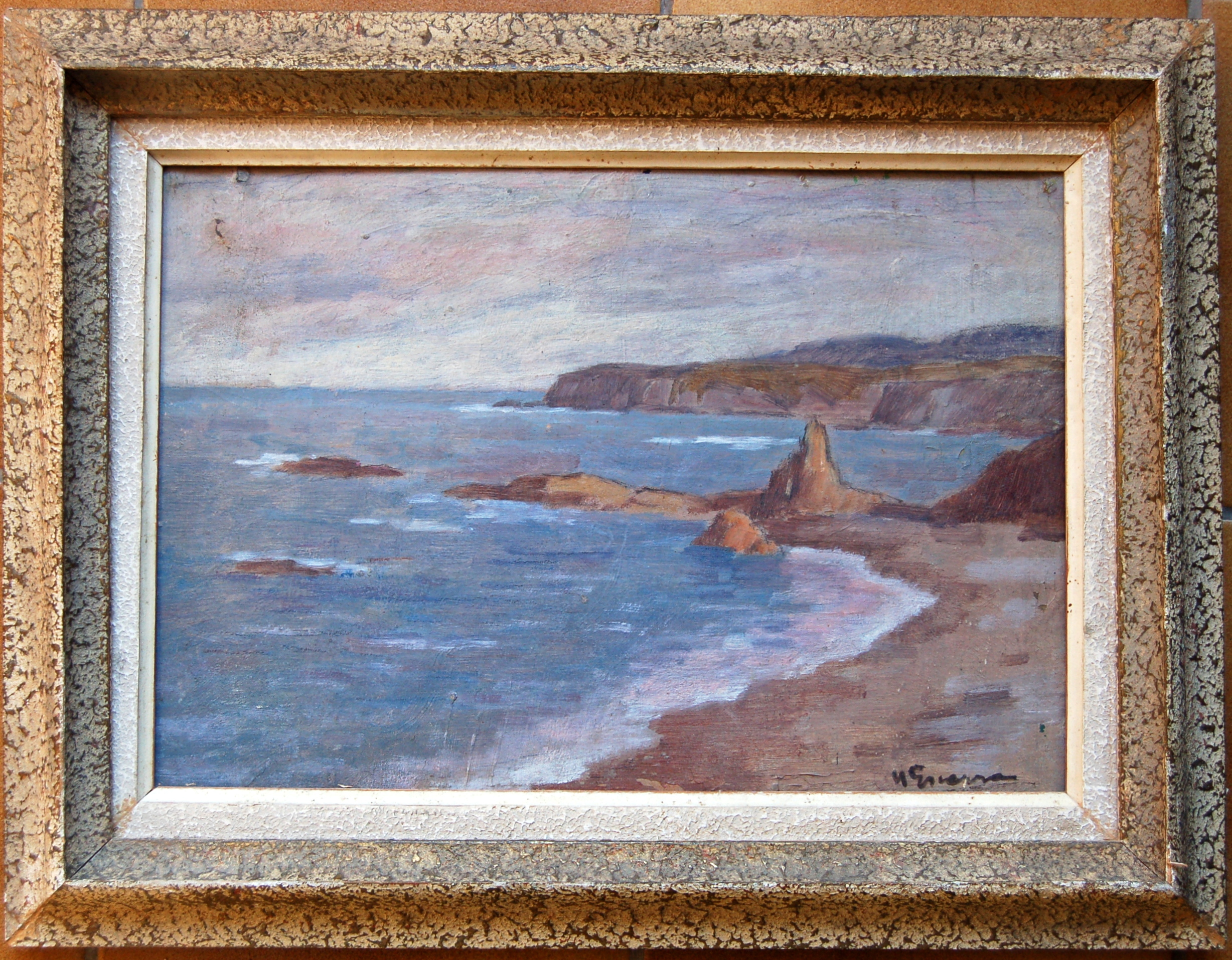 Henri ESCARRA (1884-1966) paysage marine peintre roussillonnais