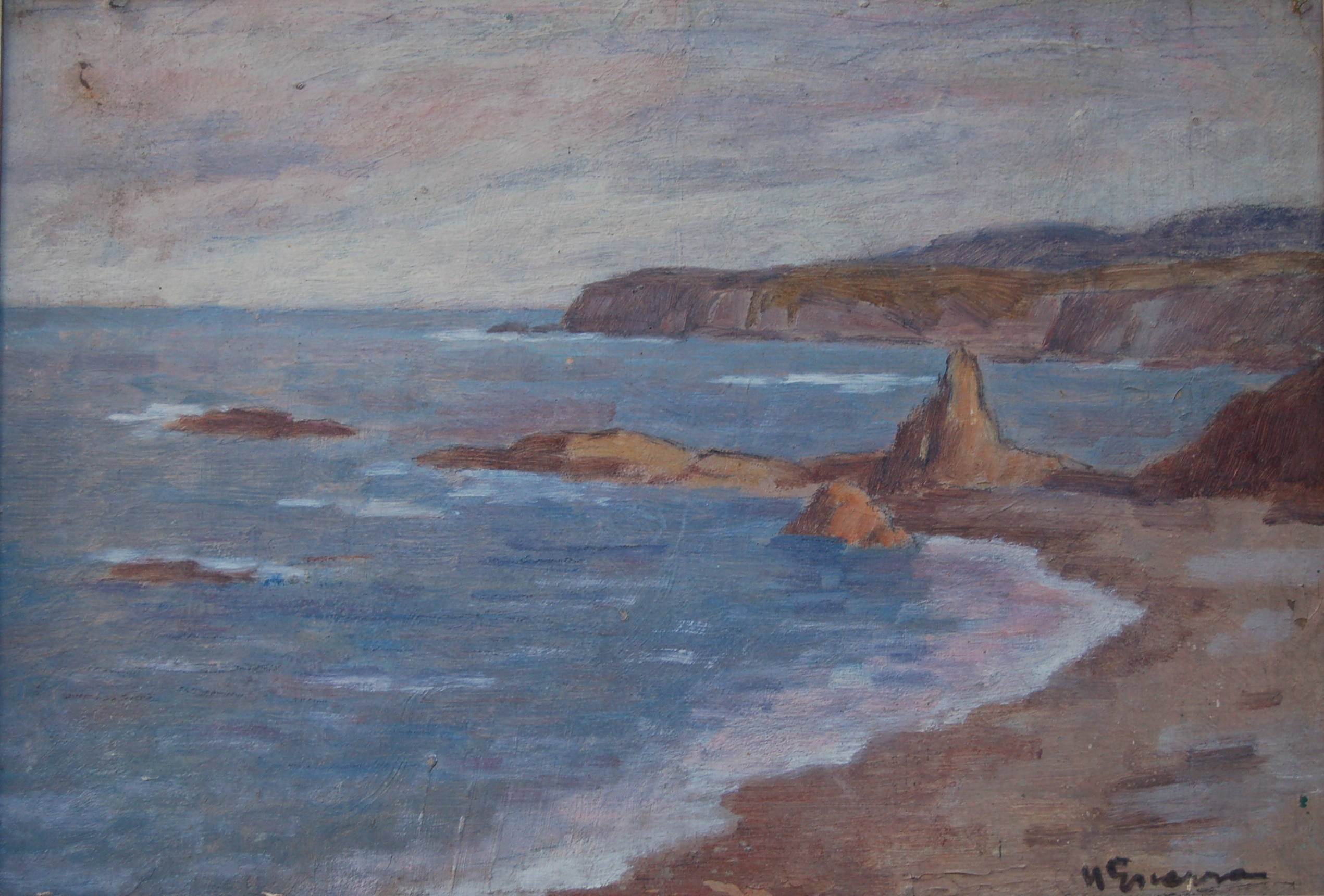 Henri ESCARRA (1884-1966) paysage marine peintre roussillonnais
