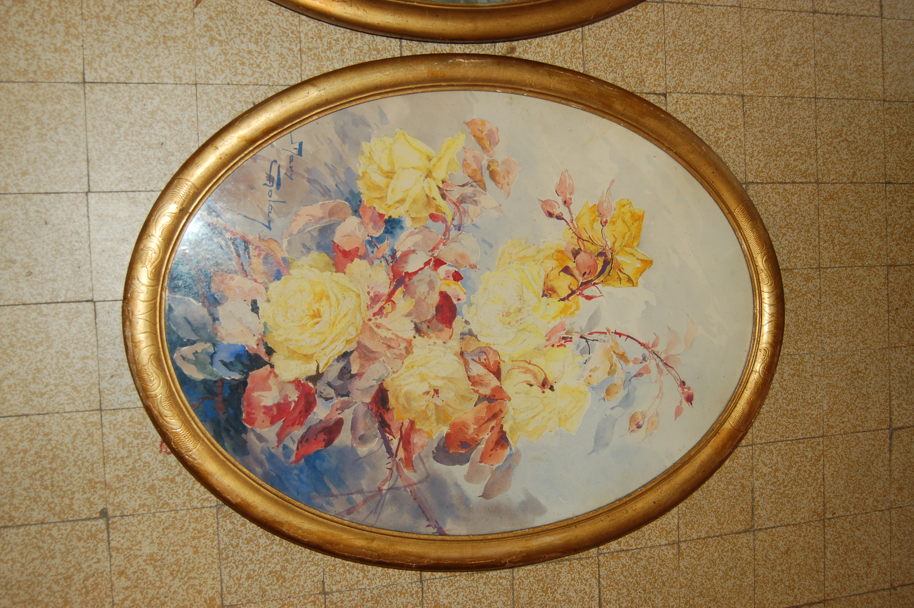 Mary GOLAY (1864-1944) aquarelles fleurs 1929