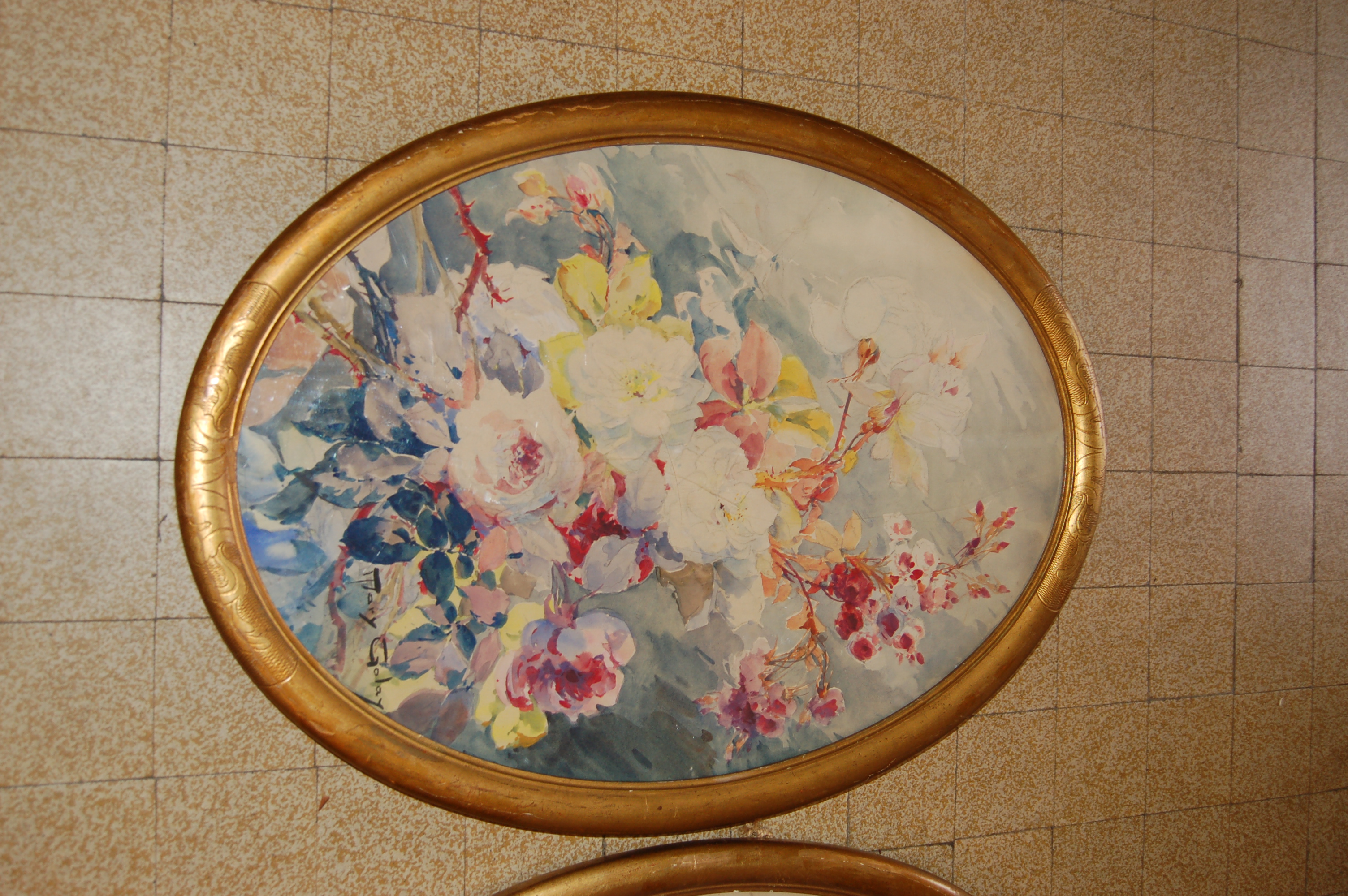 Mary GOLAY (1864-1944) aquarelles fleurs 1929