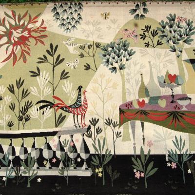 RENE FUMERON (1921-2004) tapisserie le déjeuner