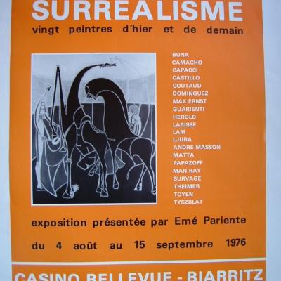 AFFICHE LE SURREALISME-BIARRITZ -1976