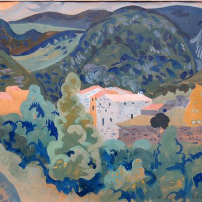 Charles LAFAY (1903-1973) aquarelle paysage