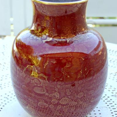 Vase balustre en céramique par Jean Mazeaud et Jean Faverot Manufacture de Sèvres