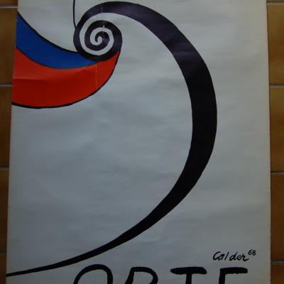 Calder mai 68 ORTF à Tous Lithographie